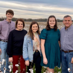 Harrison Deal with his parents, Curt Deal and Jenni Deal, along with his two sisters