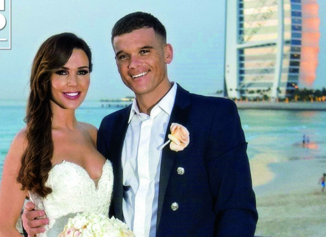 Danielle Lloyd with her husband, Michael O'Neill