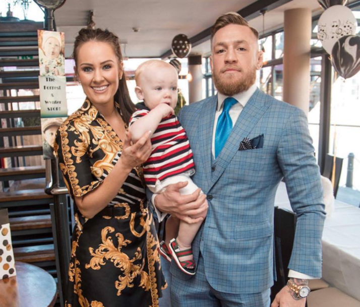 Dee Devlin with her husband, Conor McGregor and their Kid