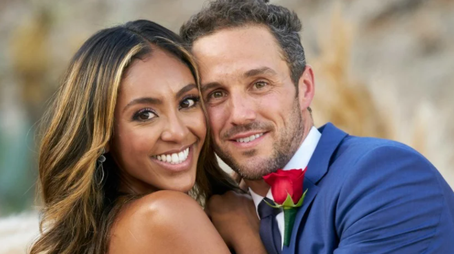 Zac Clark and his fiancee, Tayshia Adams