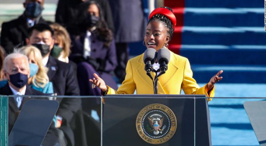 Amanda Gorman at the Inauguration of Joe Biden