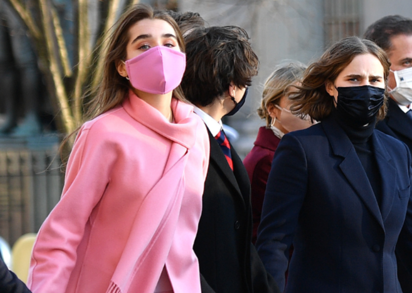 Natalie Biden in Pink dress in Biden-Harris inauguration