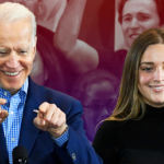 Natalie Biden with her grandfather, Joe Biden