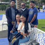 Sekou Smith with his wife and three kids