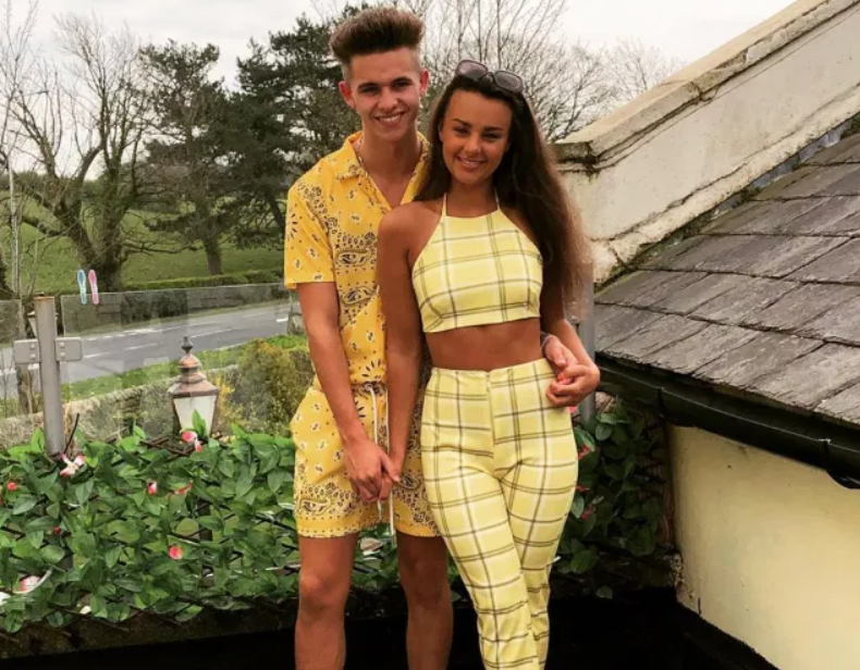 Joe-Warren Plant with his ex-girlfriend, Nicole Hadlow