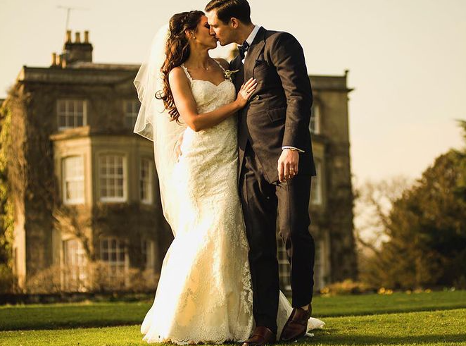 James Farrar and his wife, Ali Roff at their wedding