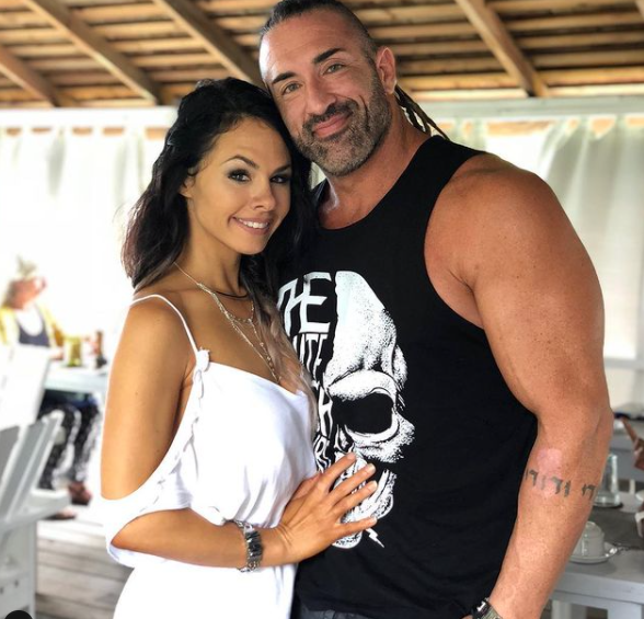 Tyler Reks with his wife, Priscilla