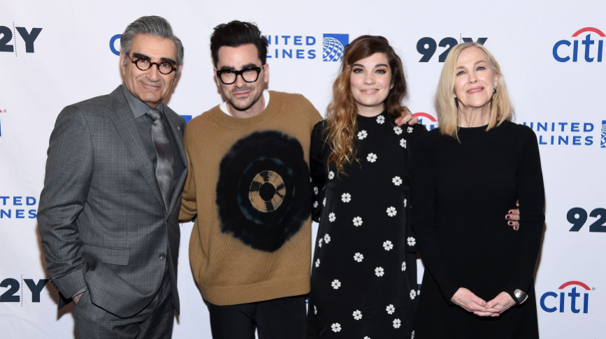 Eugene Levy, Daniel levy, Annie Murphy and Catherine O'Hara