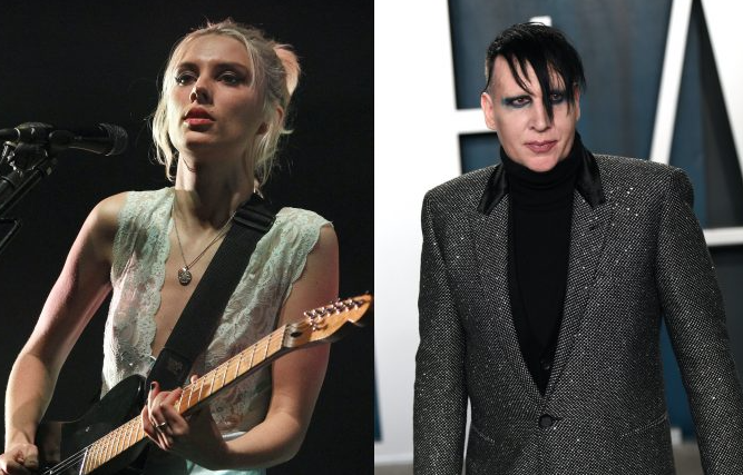 Wolf Alice's Ellie Rowsell and Marilyn Manson