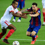 Jules Kounda Facing Against Lionel Messi