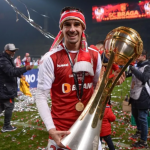Francisco Trincao Holding the Cup During His Time In SC Braga