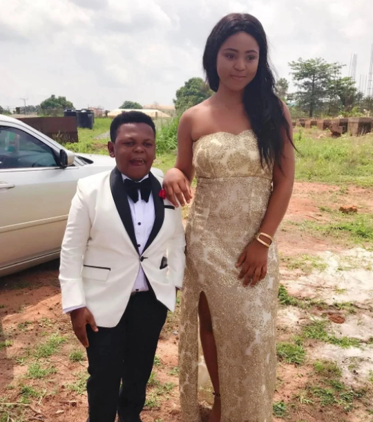 Osita Iheme with his wife, Noma