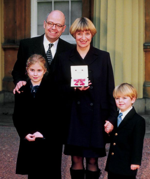 Victoria Wood with her husband, Geoffrey and their kids