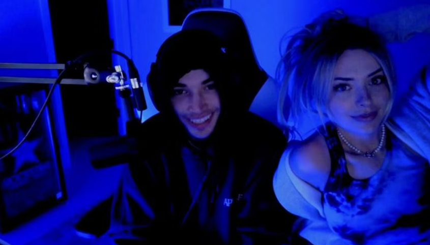 Twitch streamer Adin Ross and internet celebrity Corinna Kopf