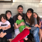 Soleil Moon Frye with her spouse and four kids