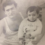 David Avanesyan with his father during his childhood