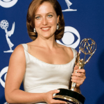 Gillian with her Emmy Award