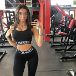 Slim Bodybuilder, Molly Conlin at Gym