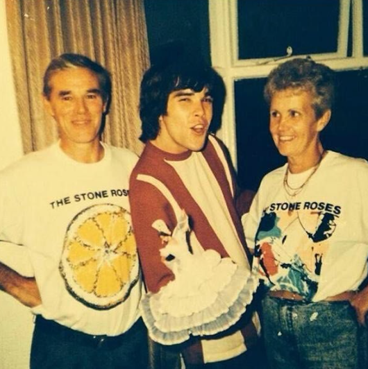 Ian Brown With His Mom and Dad