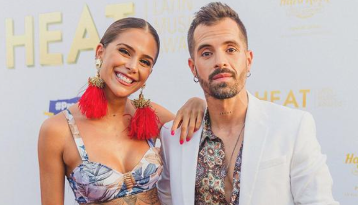 Mike Bahia with his girlfriend, Greeicy Rendon