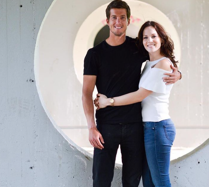 Aljaz Bedene and his wife, Kimalie