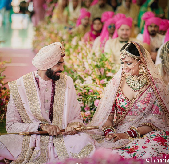 Sanjana Ganesan and her husband, Jasprit Bumrah