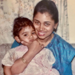 Sanjana Ganesan and her mom