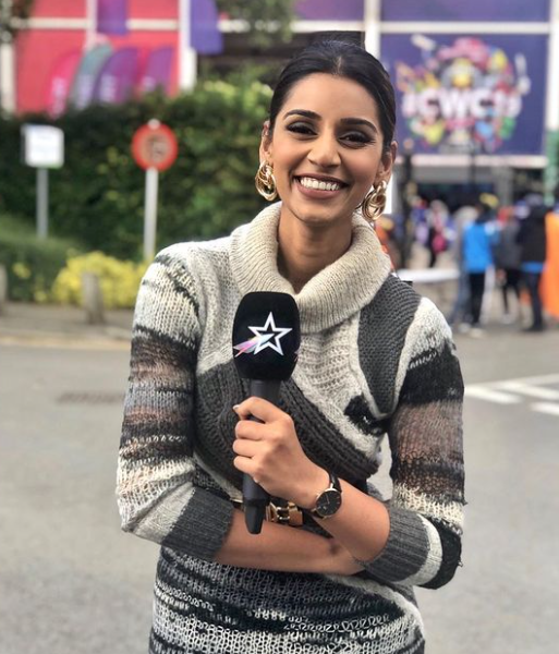Sanjana Ganesan, cricket hosting on Star Sports
