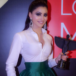 Urvashi Rautela Holding Icon of the year Award