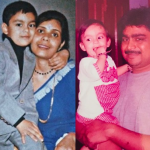 Childhoold Picture of Ishan Kishan with his mom and dad