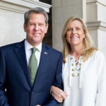 Brian Kemp with his wife, Marty Kemp