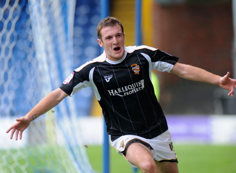 Lee Collins Celebrating After A Goal