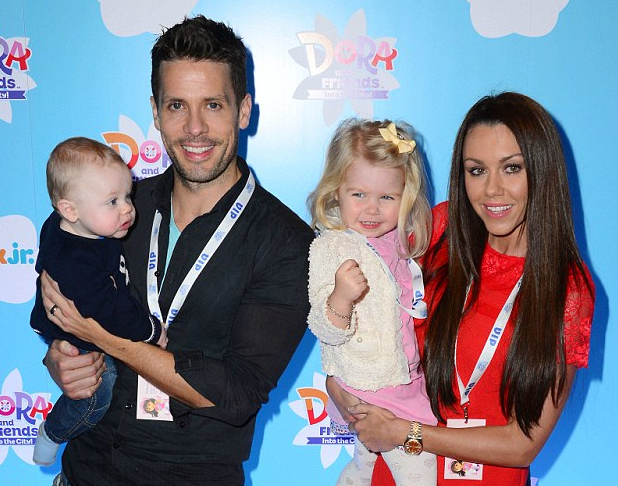 Michelle Heaton with her husband, Hugh Hanley and their kids