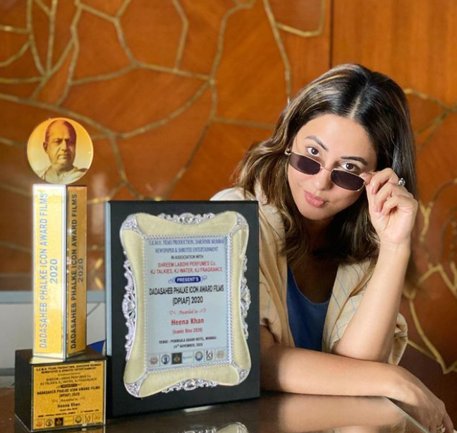 Hina Khan With Awards