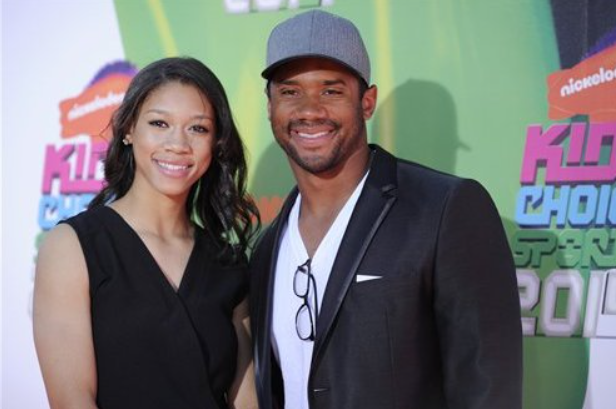 Anna Wilson with her brother, Russell Wilson