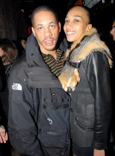 Joey Starr and his girlfriend, Leïla Dixmier