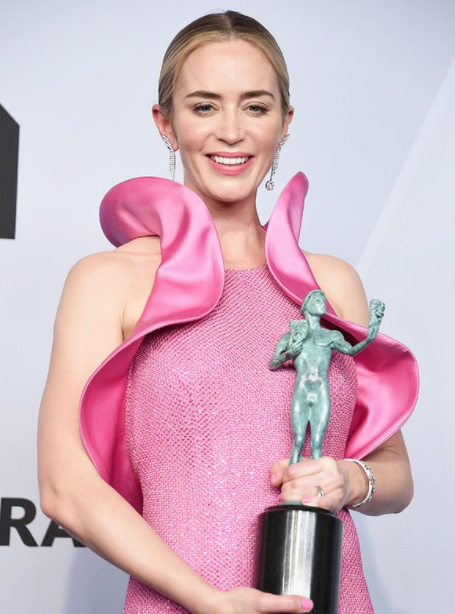 Emily Blunt with SAG Award 2019