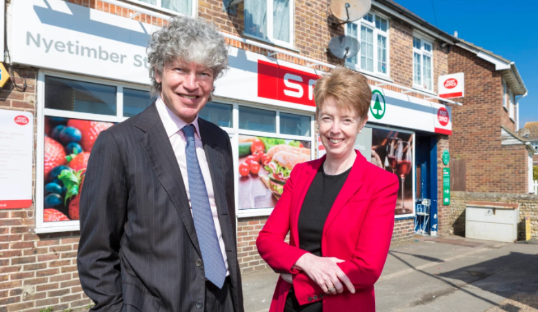 Paula Vennells and Tim Parker, chairman of the post office