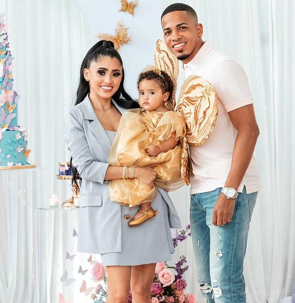 Felix Verdejo with his wife, Eliz Marie Santiago Sierra and their daughter