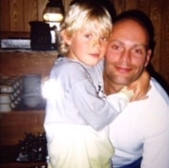 Daniel Sprong with his dad