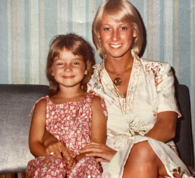 Louise Redknapp with her mum, Lynne Nurding