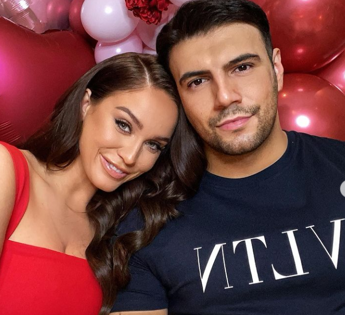 Ercan Ramadan with his girlfriend, Vicky Pattison During Valentine's Day of 2020