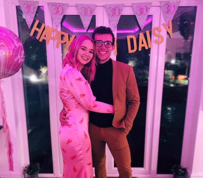 Daisy Wood-Davis celebrated her 30th birthday with Luke Jerdy