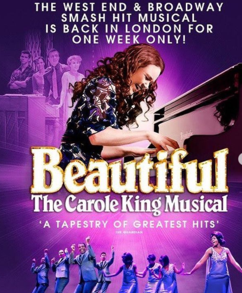 Daisy Wood-Davis in the UK and Ireland touring production of 'Beautiful - The Carole King Musical' in 2020