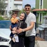 Altay Bayindir with his wife, Meyra Beyhan Bayindir and their son