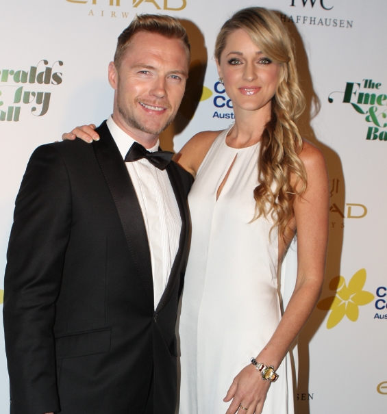 Ronan Keating and his wife, Storm Uechtritz