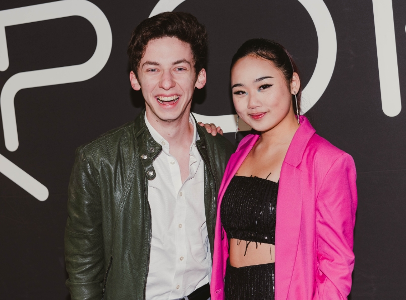 Andrew Barth Feldman and his girlfriend, Helen J Shen