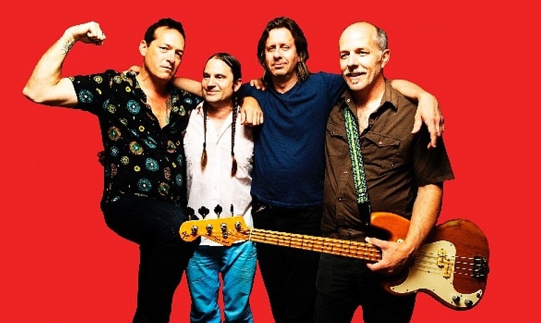 Rick Froberg with the Hot Snakes Band Members