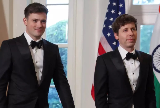 Sam Altman and his partner, Oliver Mulherin