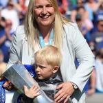 Emma Hayes and her son, Harry